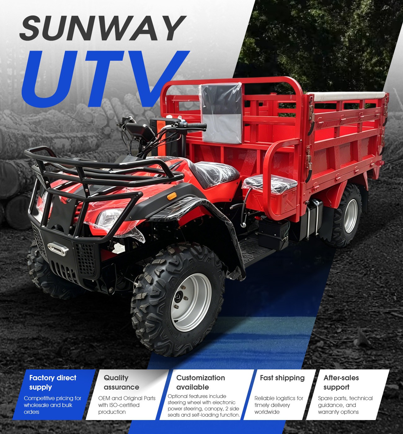 OEM 250cc Electric Start Farm  - Agriculture Farming Work avis et prix